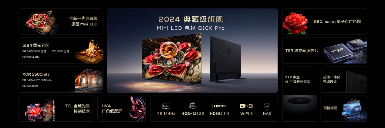 TCL再发3款王炸级Mini LED电视新品，Q10K、Q10K Pro和T7K向影音爱好者致敬-视听圈